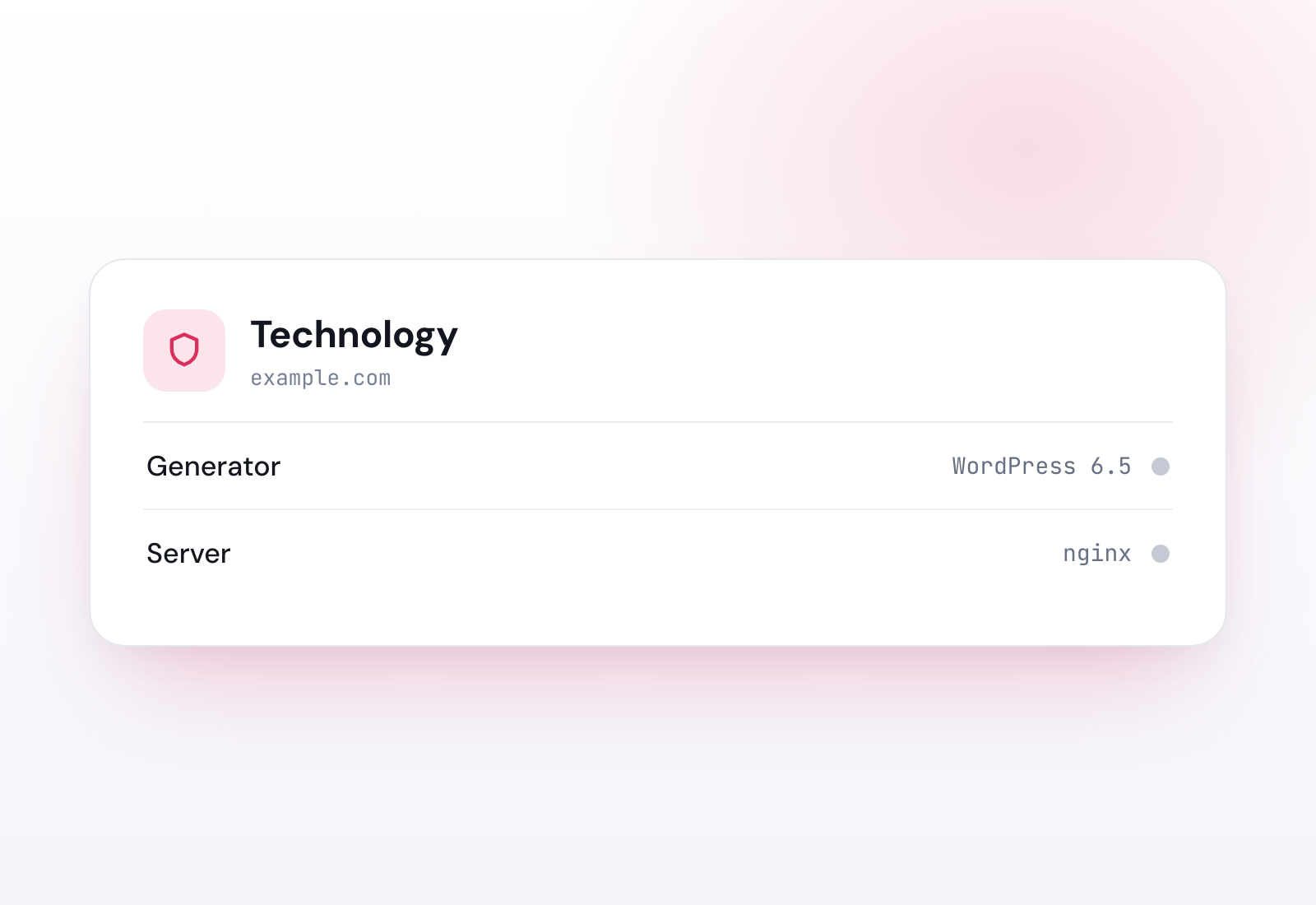 Example CMS detector result